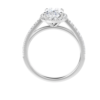1.75CT Oval Brilliant D Color VS2 Clarity 18K White Gold Halo Diamond Engagement Ring