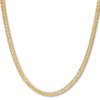Men's Wheat Chain Necklace 10K Yellow Gold 24" Length