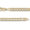 Men's Solid Curb Chain 10K Yellow Gold 22"