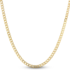 Men's Solid Curb Chain 10K Yellow Gold 22"
