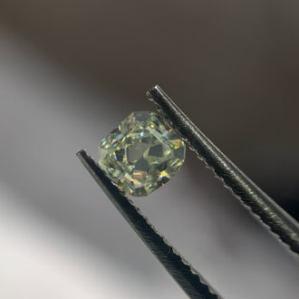 This is a beautiful loose GIA certified 100% NATURAL .30CT Cushion Brilliant Diamond that is rated with a NATURAL Yellowish Green  color and a VVS1 clarity. This diamond is GIA certified and does come with the certificate!