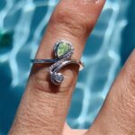.75CTW VS2 Pear Shape Fancy Yellow GREEN GIA Certified Loose Diamond Fashion Engagement Ring